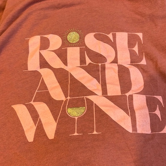 Lot of 4 wine themed 3x short sleeve t shirts l. Plus size Lane Bryant Nine West - Picture 5 of 5